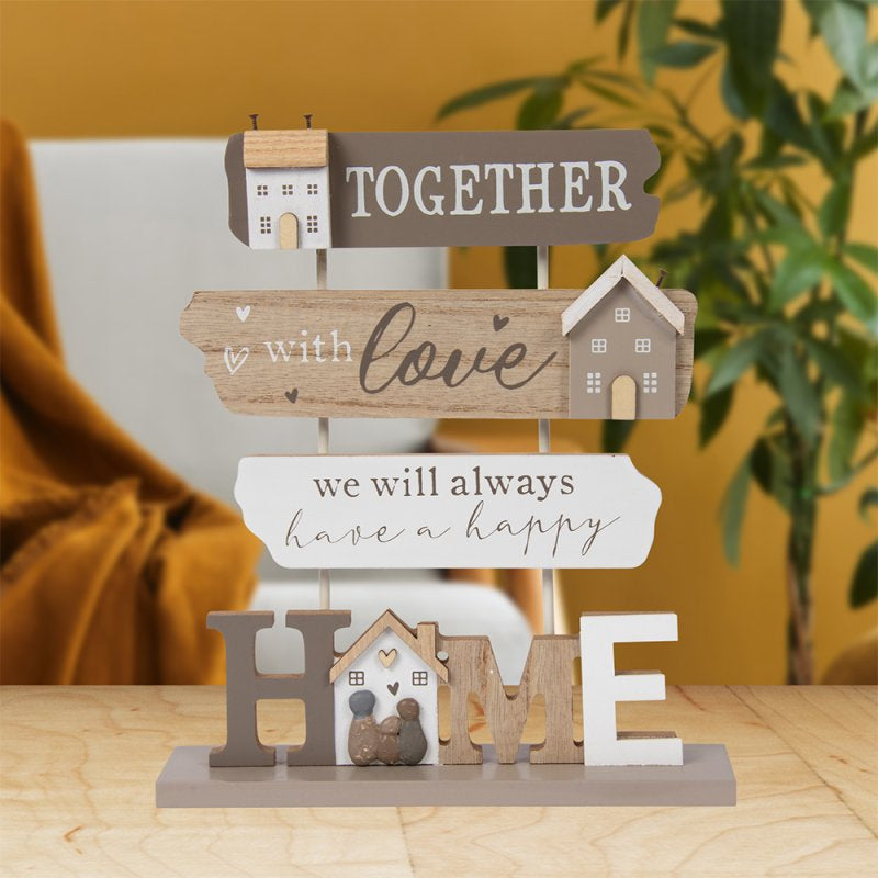 Home Wooden Free Standing Plaque