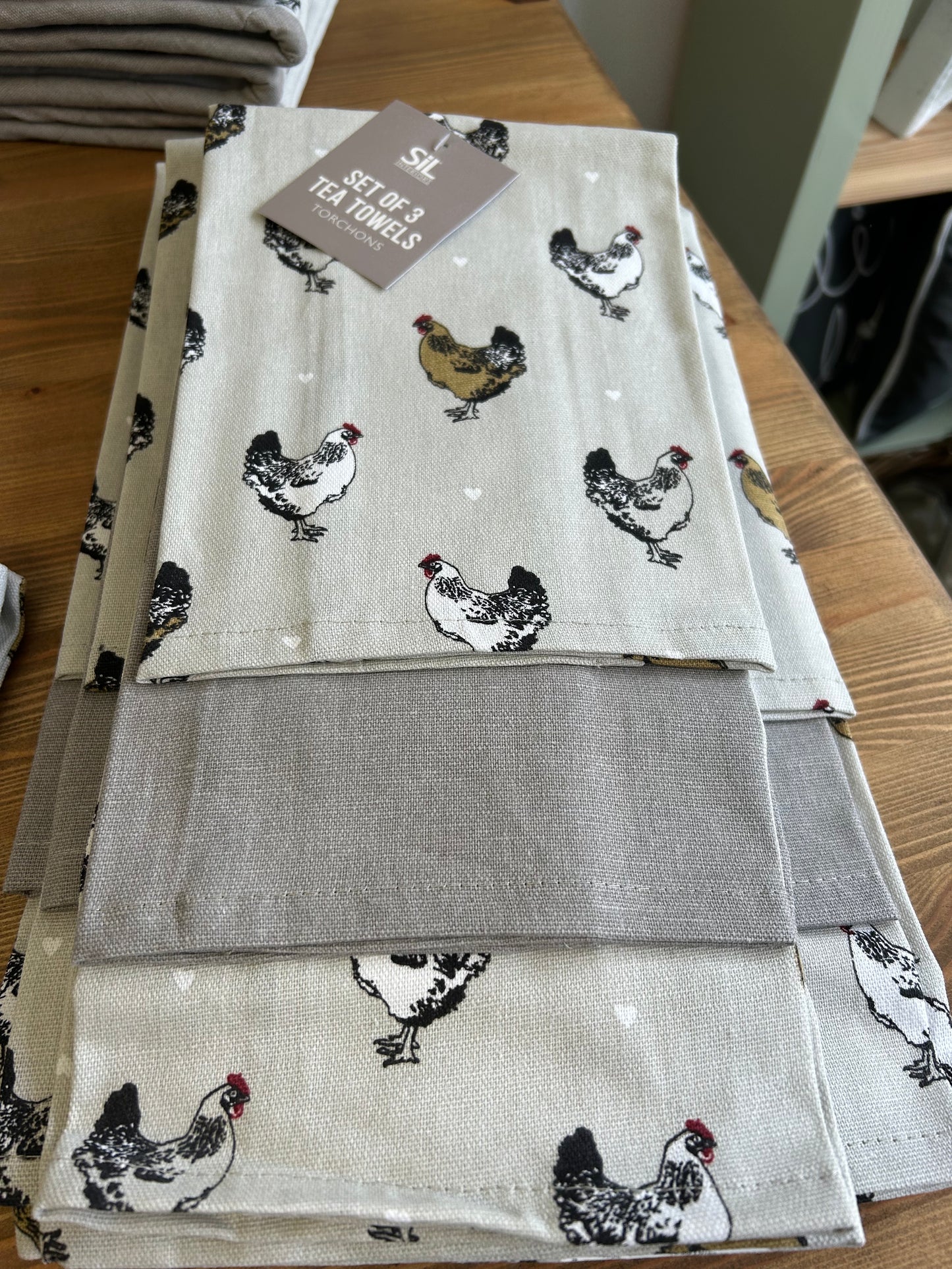 Pack of 3 Chicken Tea Towels