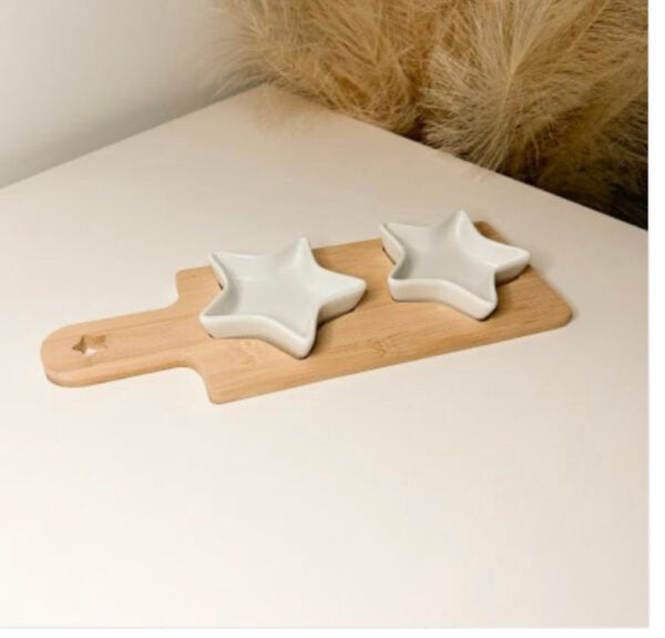 Serving Tray with 2 star dishes