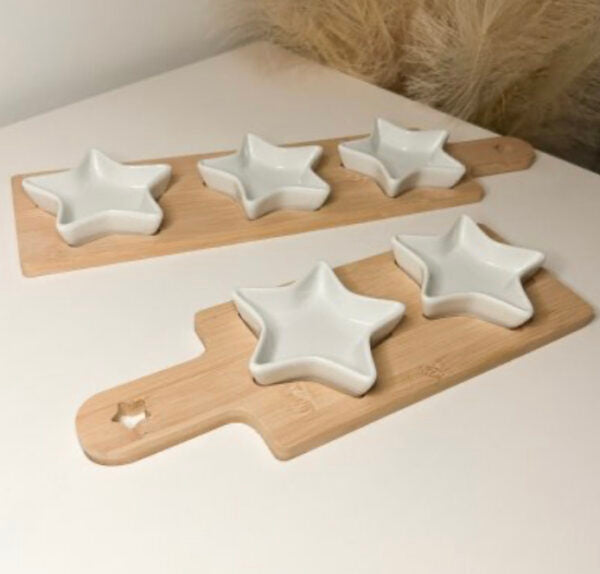 Serving Tray with 2 star dishes